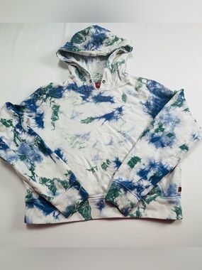Dickies Men’s Blue & Green Tie-Dye Hoodie
